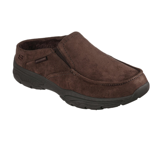 Mens Skechers Creston Mule Elastic Gussets Easy Slip-on Slippers