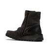 Fly London Oil Suede/Rug Diesel Leather Zip Up Ankle Boots