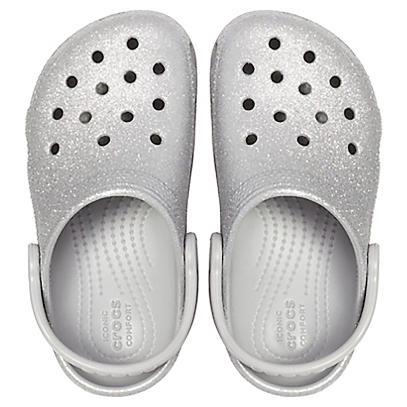 Kids Girls Crocs Crocband Glitter Clog