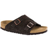 Birkenstock Men's Zürich Soft Footbed Suede Leather Sandals