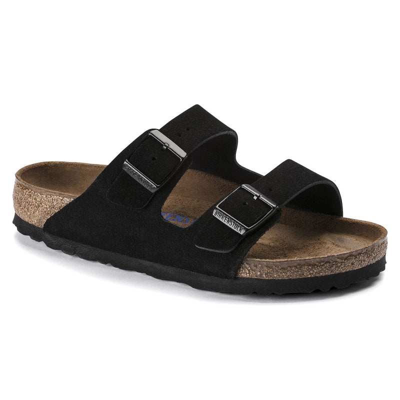 Birkenstock Men's Arizona Soft Footbed Suede Leather Sandals