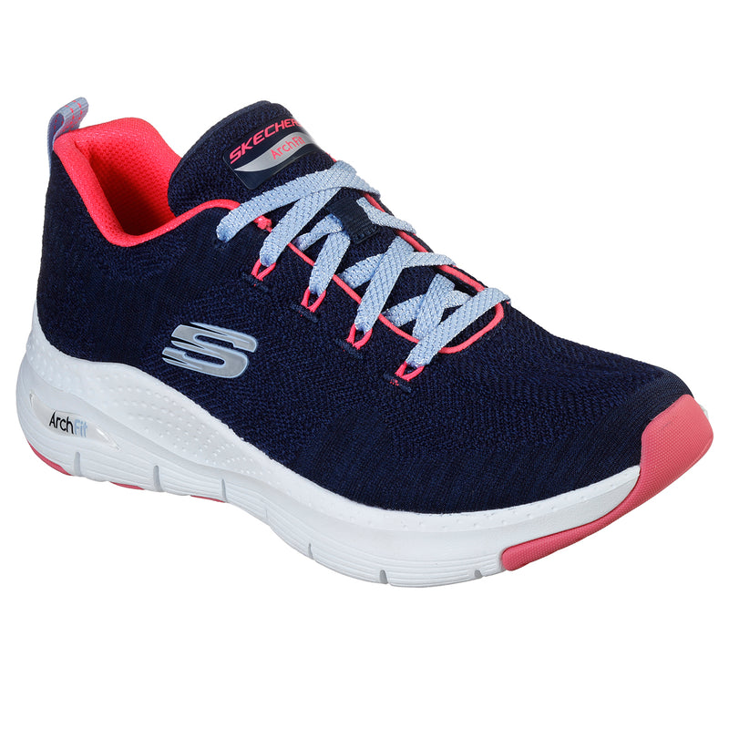Womens Skechers Arch Fit Comfy Wave Work Running Walking Active Sport Trainers