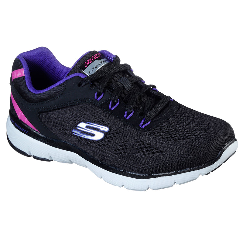 Womens Skechers Flex Appeal 3.0 Steady Move Comfort Lace Up Sport Running Walking Trainers