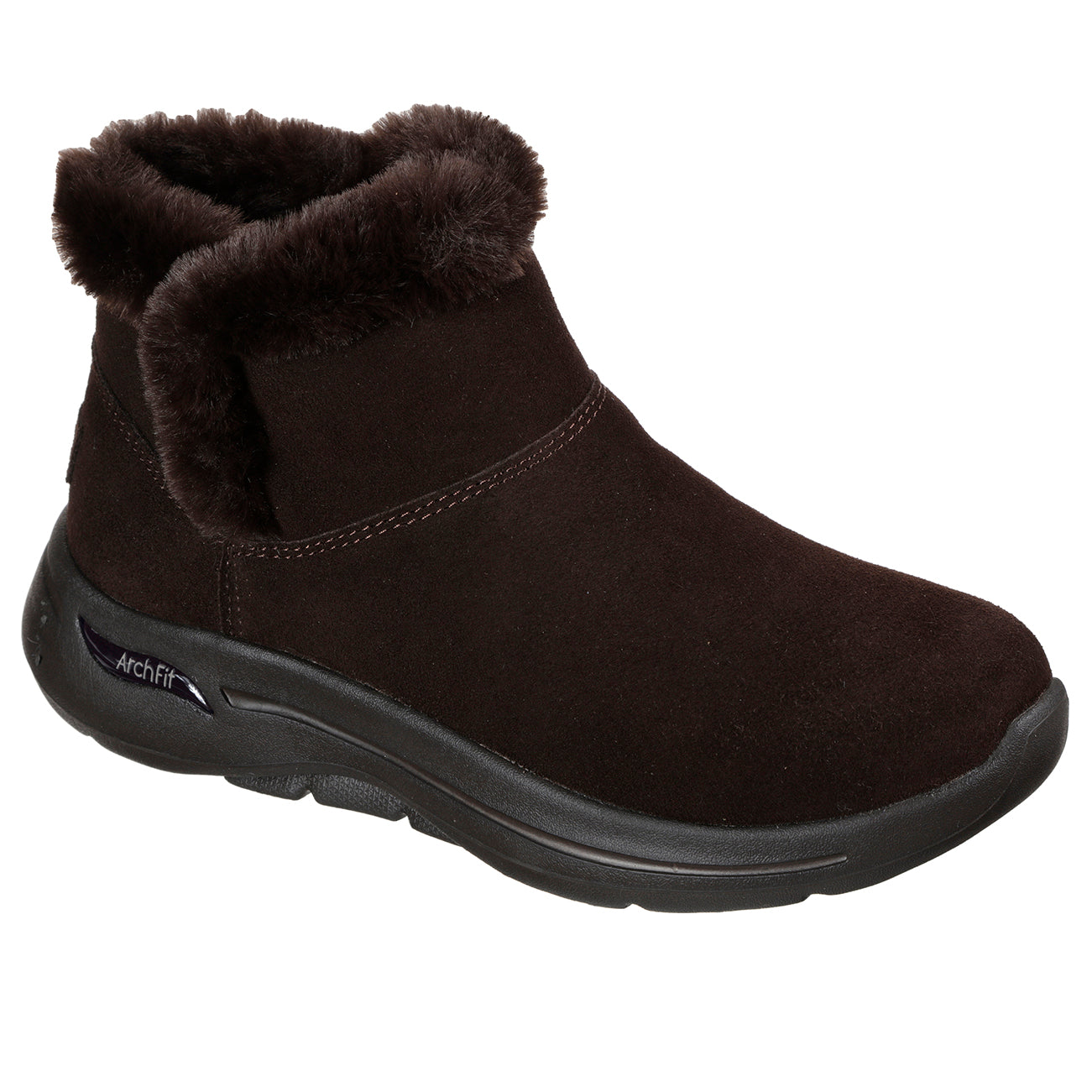 Skechers go walk shop faux fur shoes