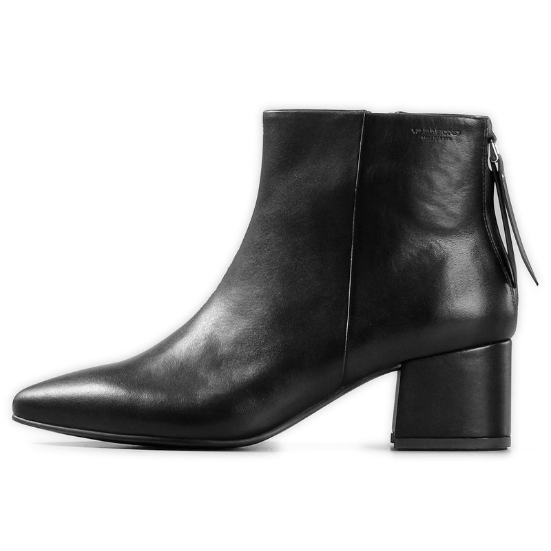 Womens Vagabond Mya Leather Pointed Toe Block Heel Comfort Work Smart Fashion Ankle Boots
