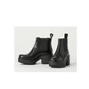 Womens Vagabond Dioon Black Leather Platform Heel Ankle Boot