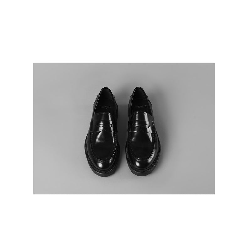 Womens Vagabond AlexSlip-on Polished Leather Low Heel Loafer