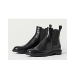 Womens Vagabond Amina Elasticated Side Panels Low Heel Leather Boots