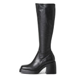Womens Vagabond Brooke High Wedge Platform Chunky Sole Leather Boots