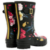 Womens Joules Molly Welly Mid Height Rubber Muck Festival Wellingtons
