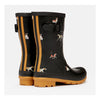 Womens Joules Molly Welly Wellies  Black Dog Ladies Wellington