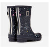 Womens Joules footwear Molly Welly Navy Stars Rubber Wellingtons