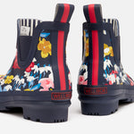 Ladies Joules Wellibob Navy Floral Rubber Wellingtons for Women