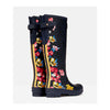 Womens Joules Welly Print Navy Floral LeopardRubber Wellingtons